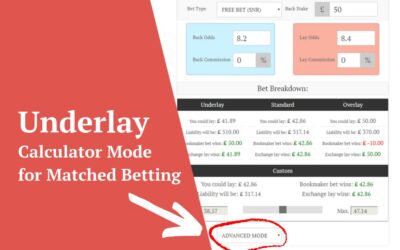 Underlay Calculator Mode for Matched Betting (Guide)