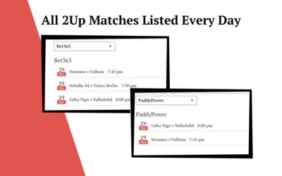 Daily Quick-List for Qualifying Matches (Two Up)