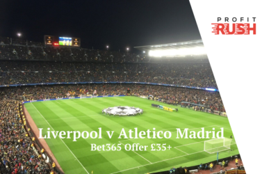 3 Quick Steps: Make £35+ on Atletico Madrid v Liverpool With Bet365