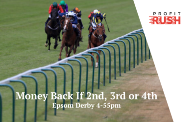 Money Back If Your Horse Finishes 2nd, 3rd or 4th In The Derby